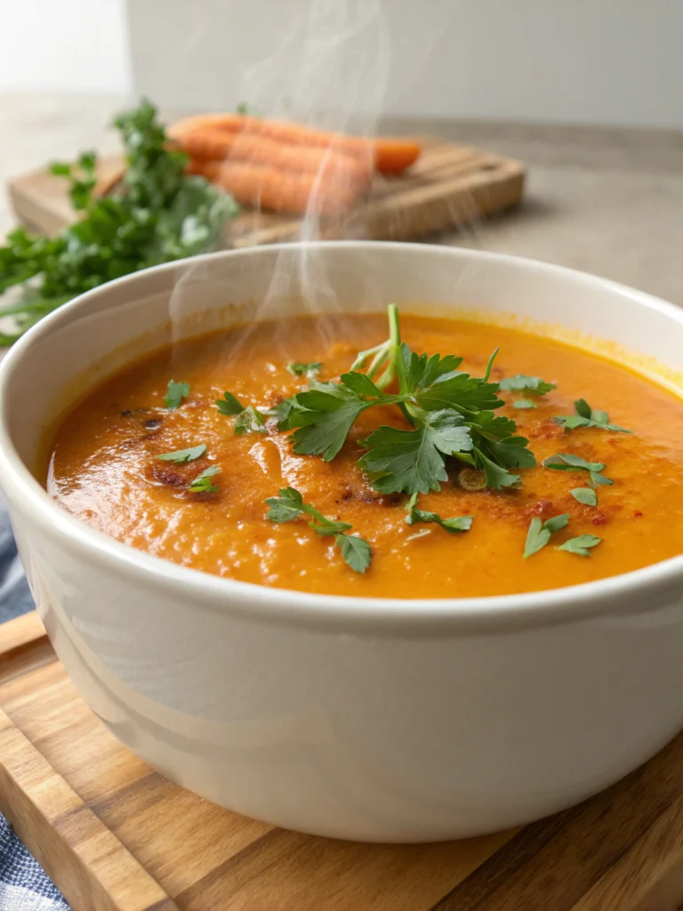 Recette Soupe de carottes au curry