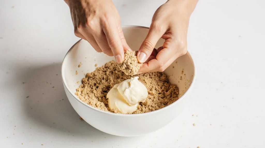 Cheesecake sans cuisson garni de fruits rouges frais et d’un coulis brillant, posé sur une assiette blanche, avec une base biscuitée dorée et une texture crémeuse.