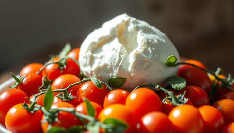 Burrata à la tomate cerise