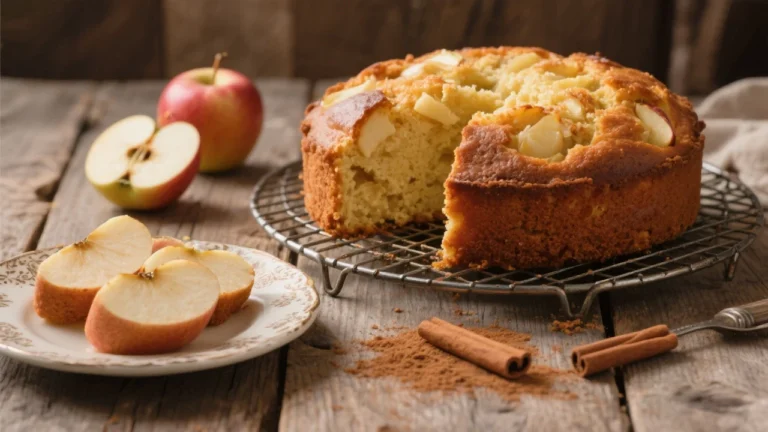 Cake moelleux aux pommes fondantes recette traditionnelle de grand-mère