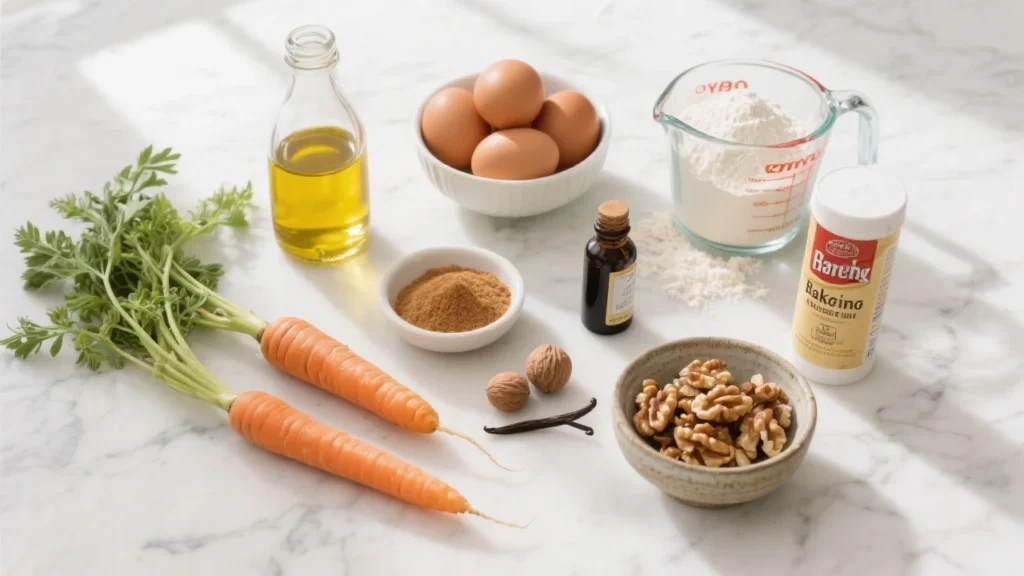 Ingrédients Carrot Cake - Recette Américaine Authentique