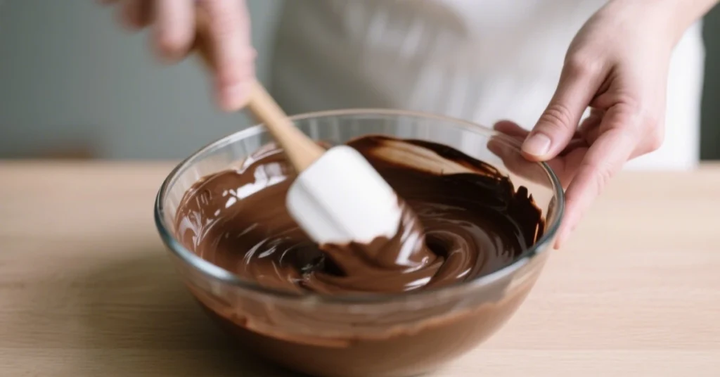 Recette mousse au chocolat 4 « Mousse au chocolat onctueuse préparée maison, montrant les étapes de préparation, les ingrédients frais et plusieurs variations gourmandes du dessert