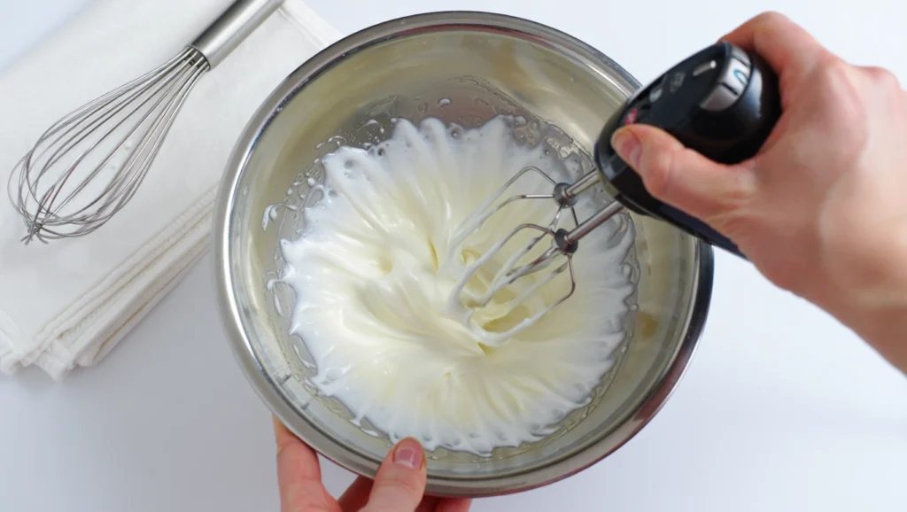 Tiramisu Kinder Bueno en verrines ultra-gourmand, composé de couches alternées de crème mascarpone onctueuse, de biscuits imbibés dans un mélange chocolaté, et de morceaux croquants de Kinder Bueno. Servi dans des verrines élégantes, décoré de cacao tamisé et d'éclats de noisettes pour un contraste irrésistible entre le crémeux et le croquant. Arrière-plan épuré avec une lumière naturelle douce pour un effet visuel moderne et appétissant.