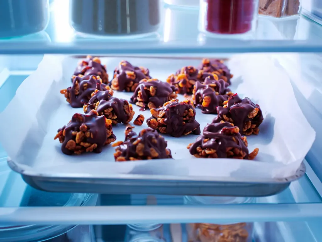 recette roses des Sables au chocolat – petits tas croustillants de corn flakes enrobés de chocolat fondant