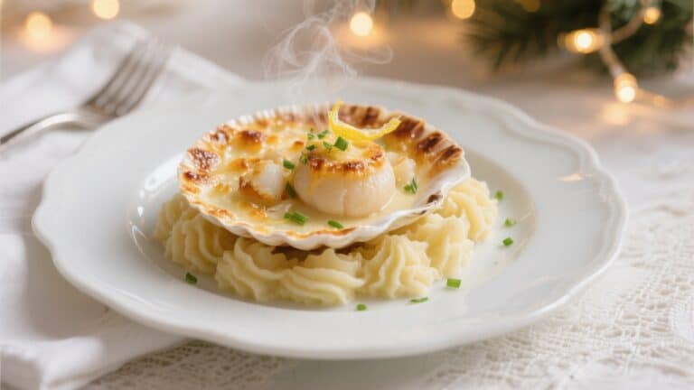 Coquilles Saint-Jacques gratinées (les meilleures)