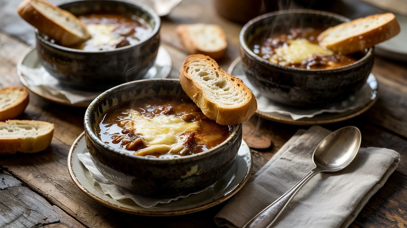 Recette Soupe à l'Oignon Facile Sans Alcool : Traditionnelle et Réconfortante 1 4