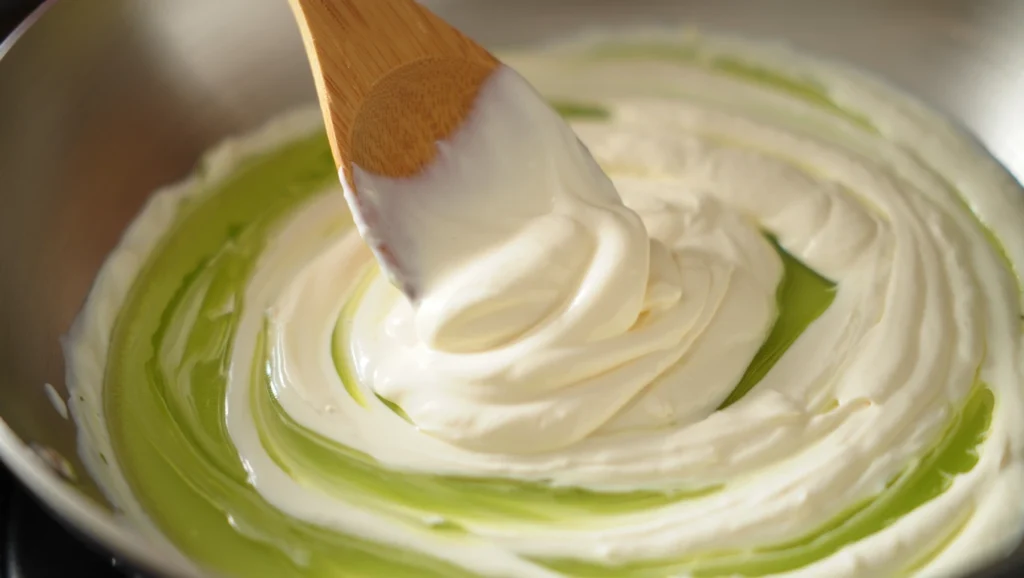 Une assiette appétissante de recette fondue de poireaux, crémeuse et fondante, servie dans un bol blanc ou une casserole en fonte. Les poireaux émincés sont nappés d’une sauce onctueuse à base de crème fraîche, garnis de brins de ciboulette frais pour une touche de couleur. En arrière-plan, des ingrédients comme des poireaux entiers, du beurre et de la crème fraîche ajoutent une ambiance rustique et invitante. L’éclairage naturel met en valeur la texture douce et la couleur végétale du plat
