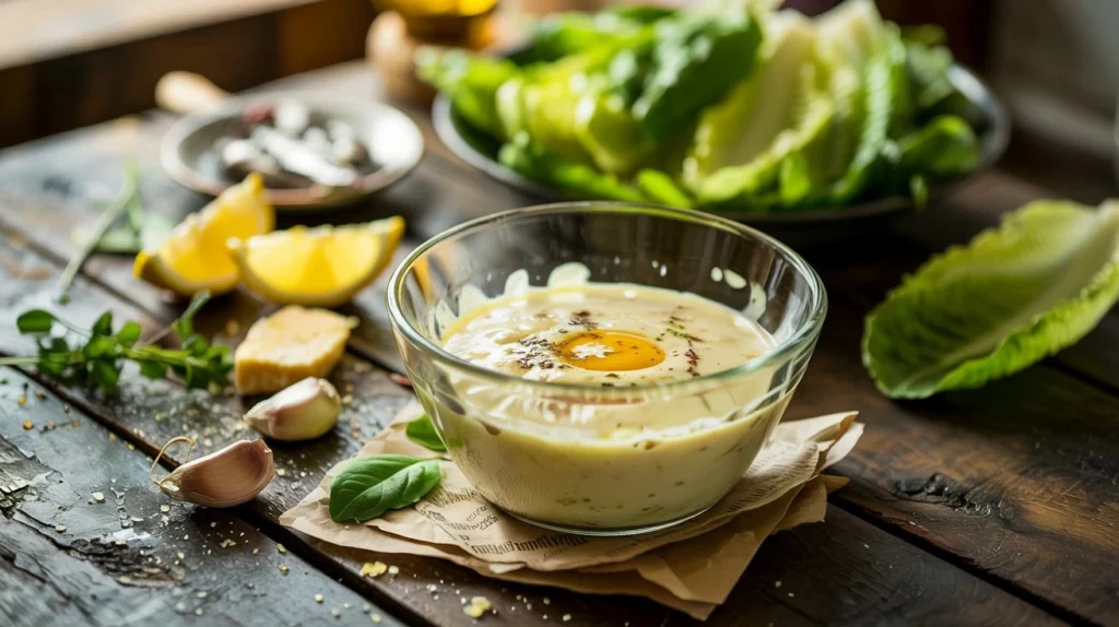 Recette sauce César maison crémeuse et savoureuse pour salade