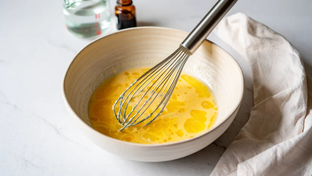 recette donuts moelleux et dorés cuits au four, décorés de glaçage coloré et parsemés de sprinkles. Servis sur une assiette blanche ou un plateau en bois, avec des touches créatives comme des copeaux de chocolat ou de la noix de coco râpée. Une texture légère et appétissante mise en valeur par une lumière douce.