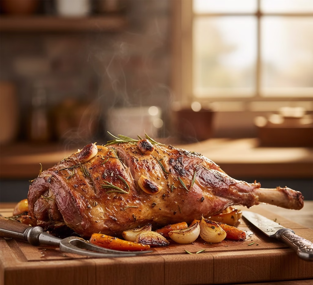 Gigot d&rsquo;agneau au four